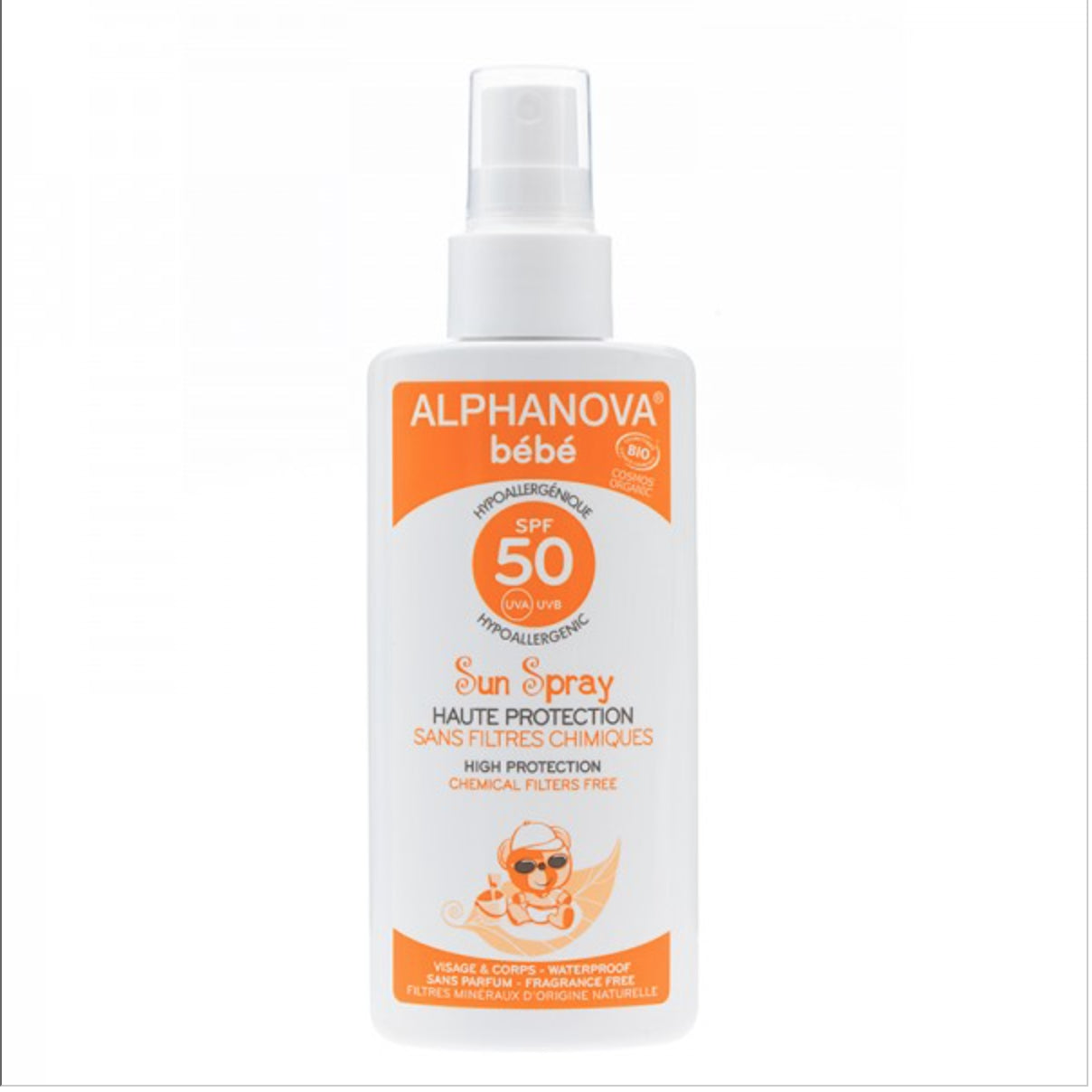 Soin solaire bébé SPF 50 BIO - spray 125 g