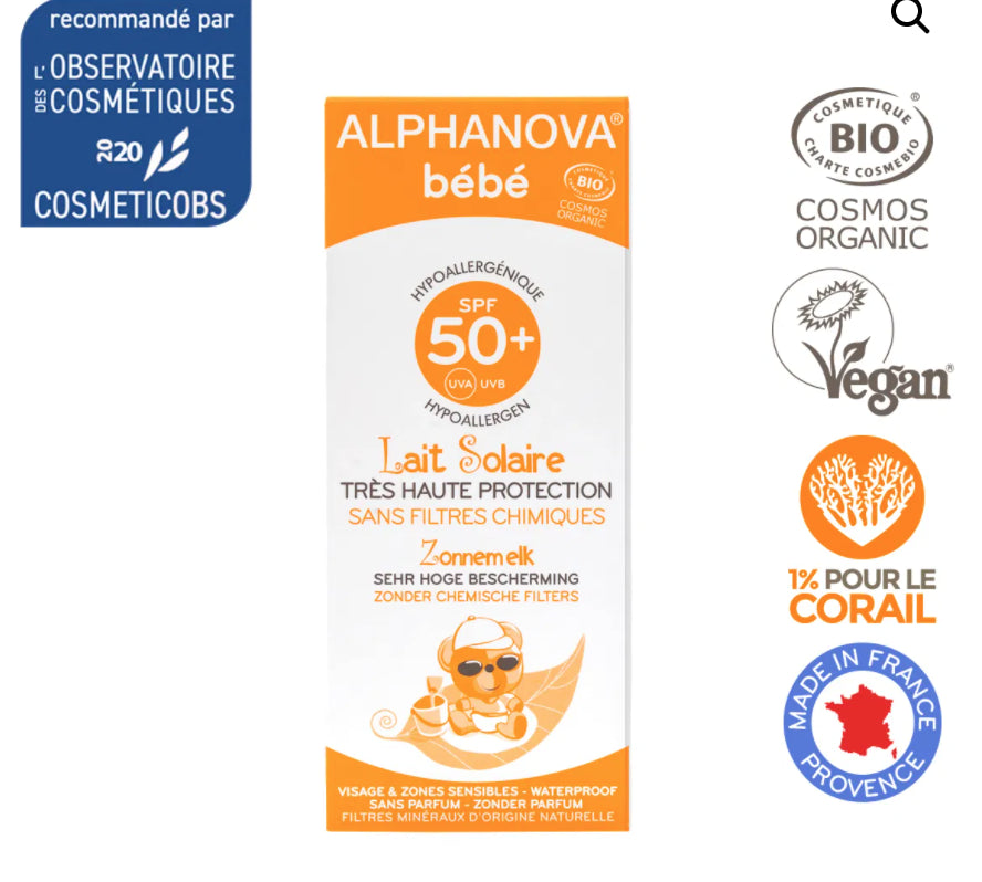 SOIN SOLAIRE BÉBÉ SPF 50+ BIO - 50 G