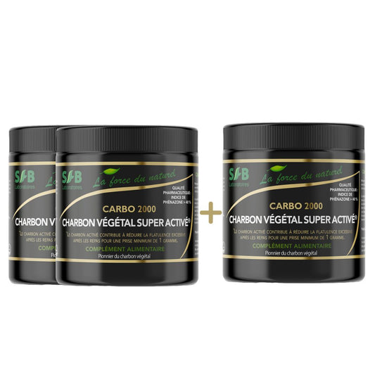 Charbon Végétal Super Activé Poudre 300 g - Carbo 2000 SFB