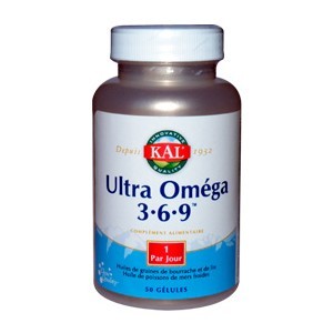 Ultra omega 3-6-9 - 50 gélules - Solaray Kal