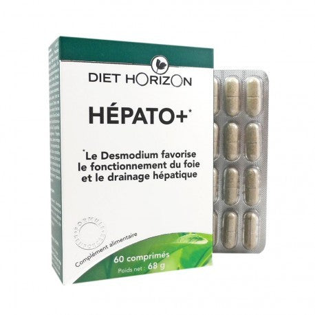 Hépato + (formule au Desmodium) - 60 comprimés - Diet Horizon