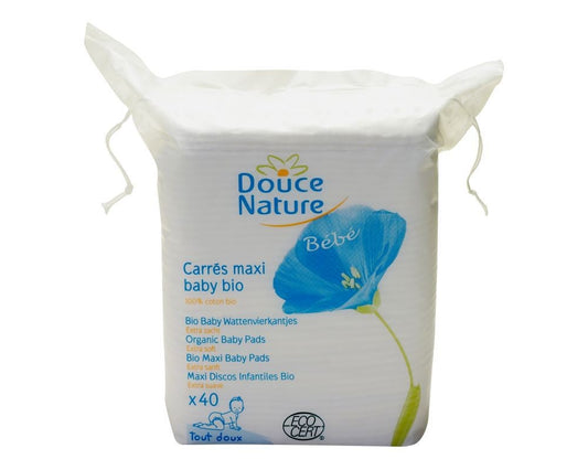 Carrés cotons Maxi Baby Bio Douce Nature x40 - Douce Nature