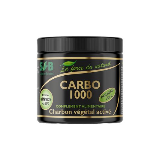 Charbon Activé Poudre - 150 g - CARBO 1000