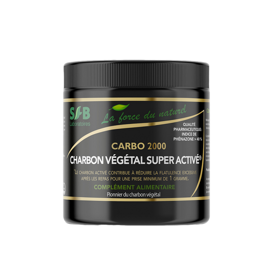 Charbon Végétal Super Activé Poudre 300 g - Carbo 2000 SFB