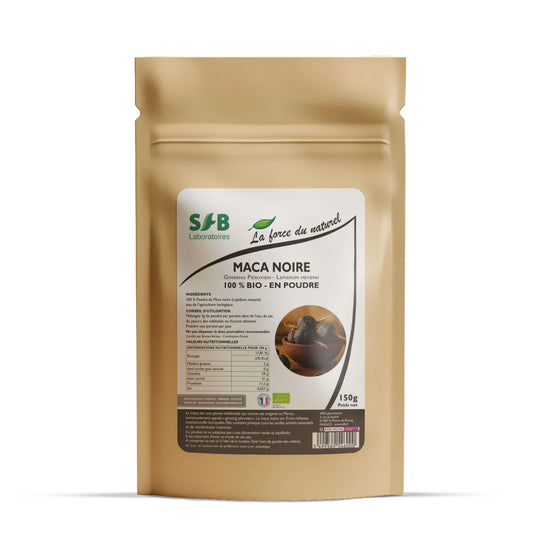 Maca Noire Bio - Ginseng Péruvien en Poudre - 150g