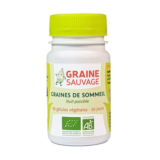 Graines de sommeil bio - 60 gélules - Graine Sauvage