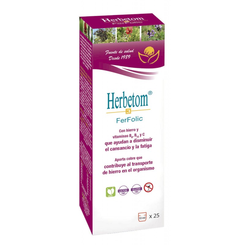 Herbetom 3 FerFolic jarabe - 250 ml